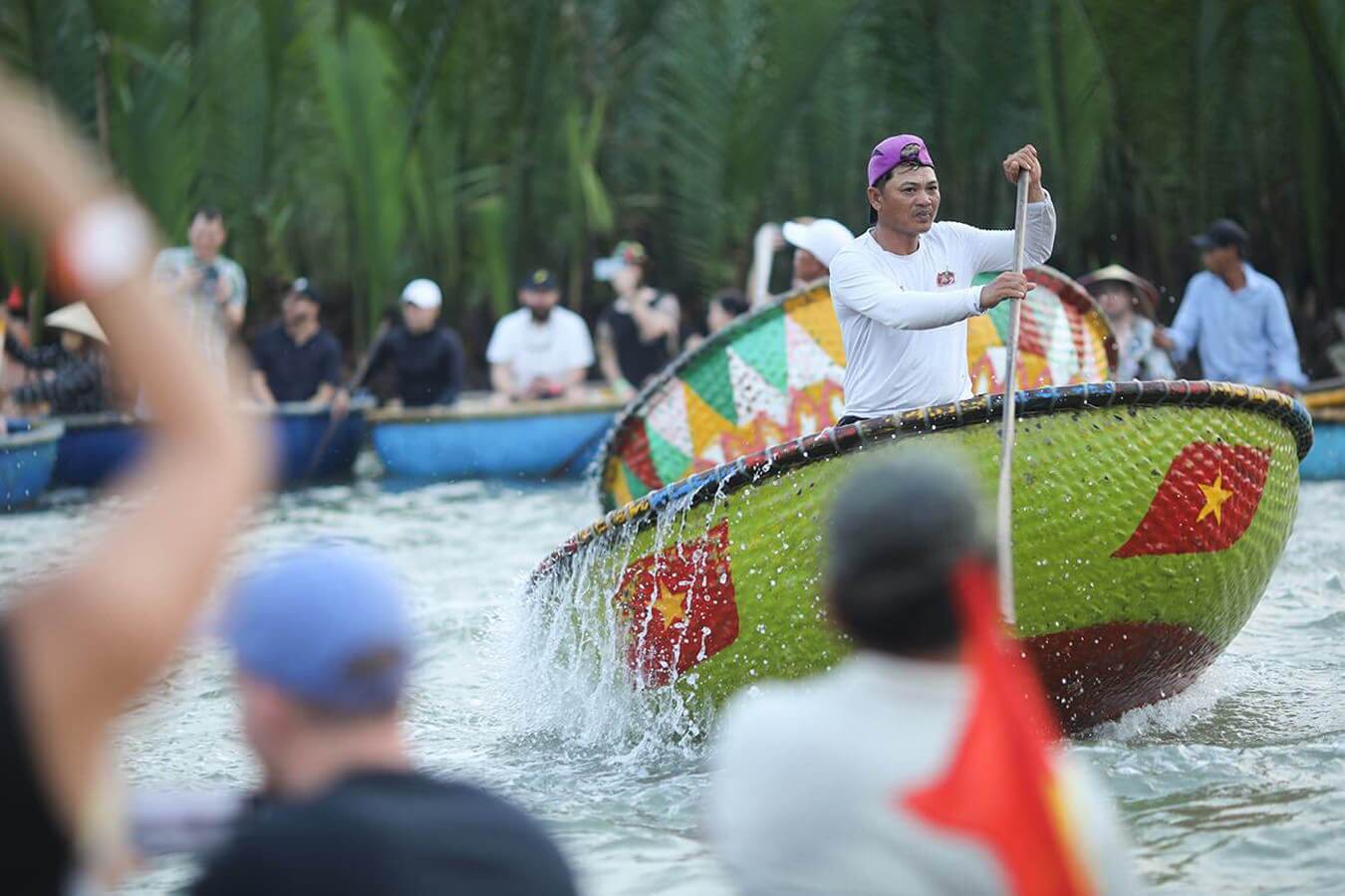 Vitenam Propeller Retreat coconut boats.