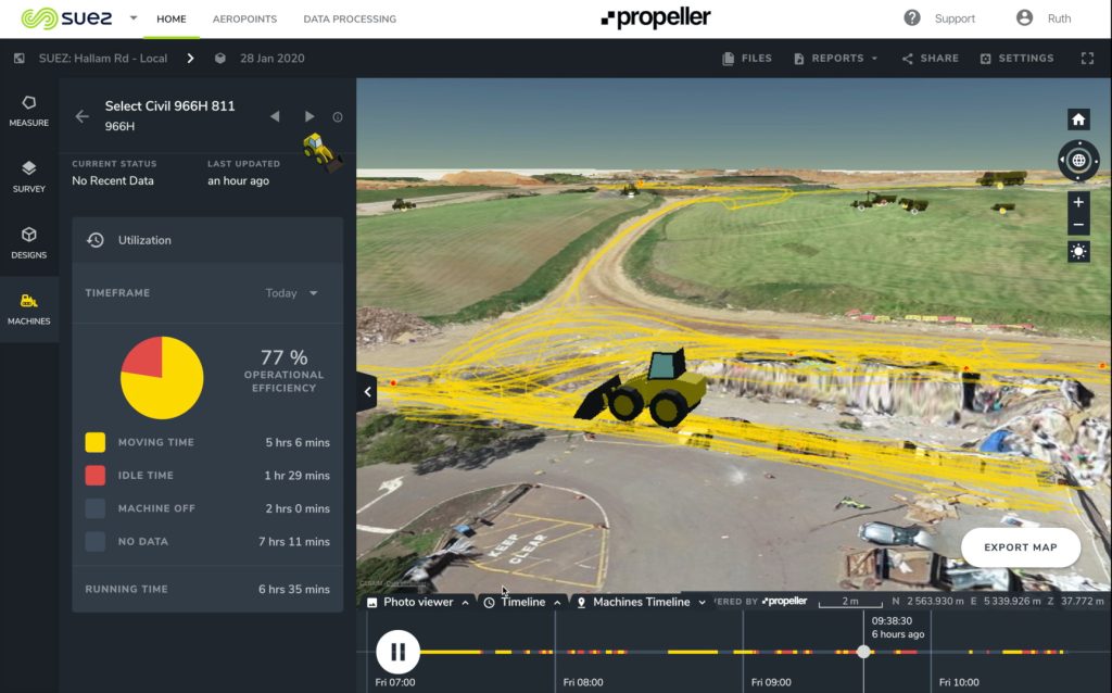 DirtMate Machine Productivity Tracking