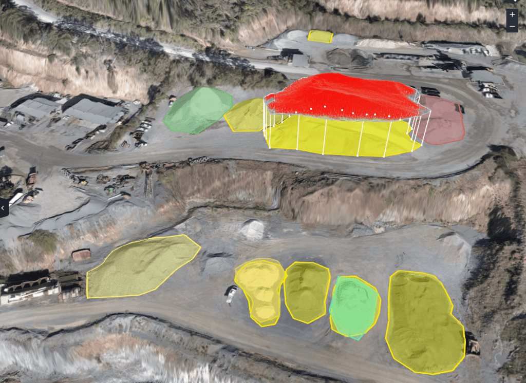 How to calculate stockpile volume with a drone and Propeller