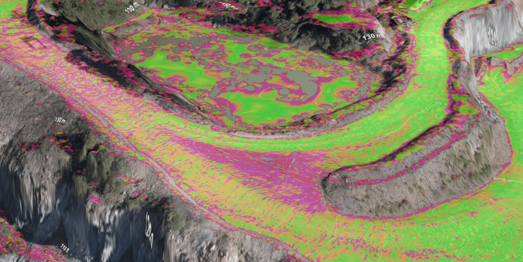 Colorized slope map Propeller Platform