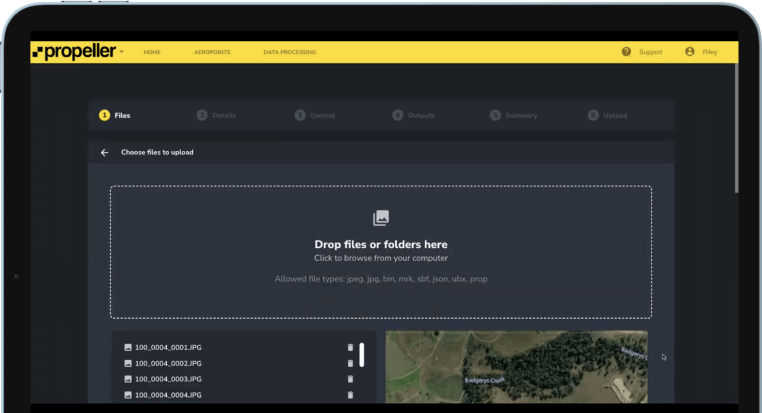 survey processing file in Propeller