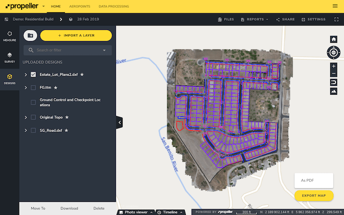 3D map with linework