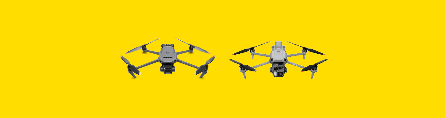 DJI M3E and M4E next to each other