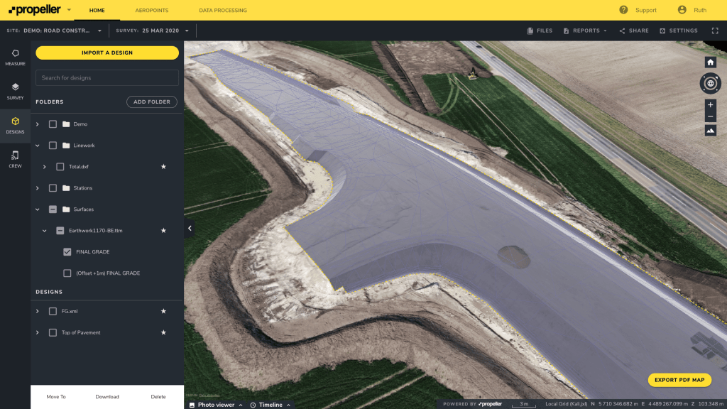 comparing 3D surface against design