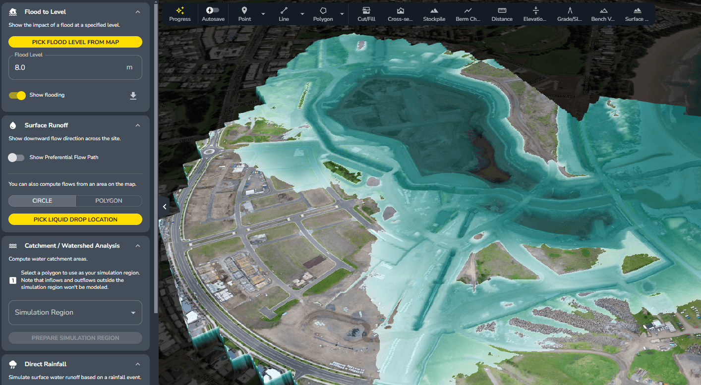 flood level in platform