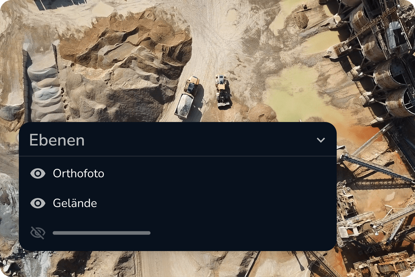 Mockup der Kartenebenen in Propeller