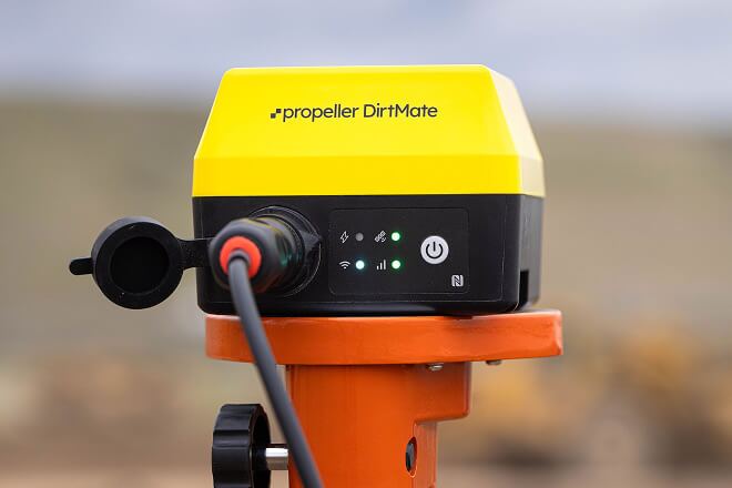 DirtMate on a base station pole