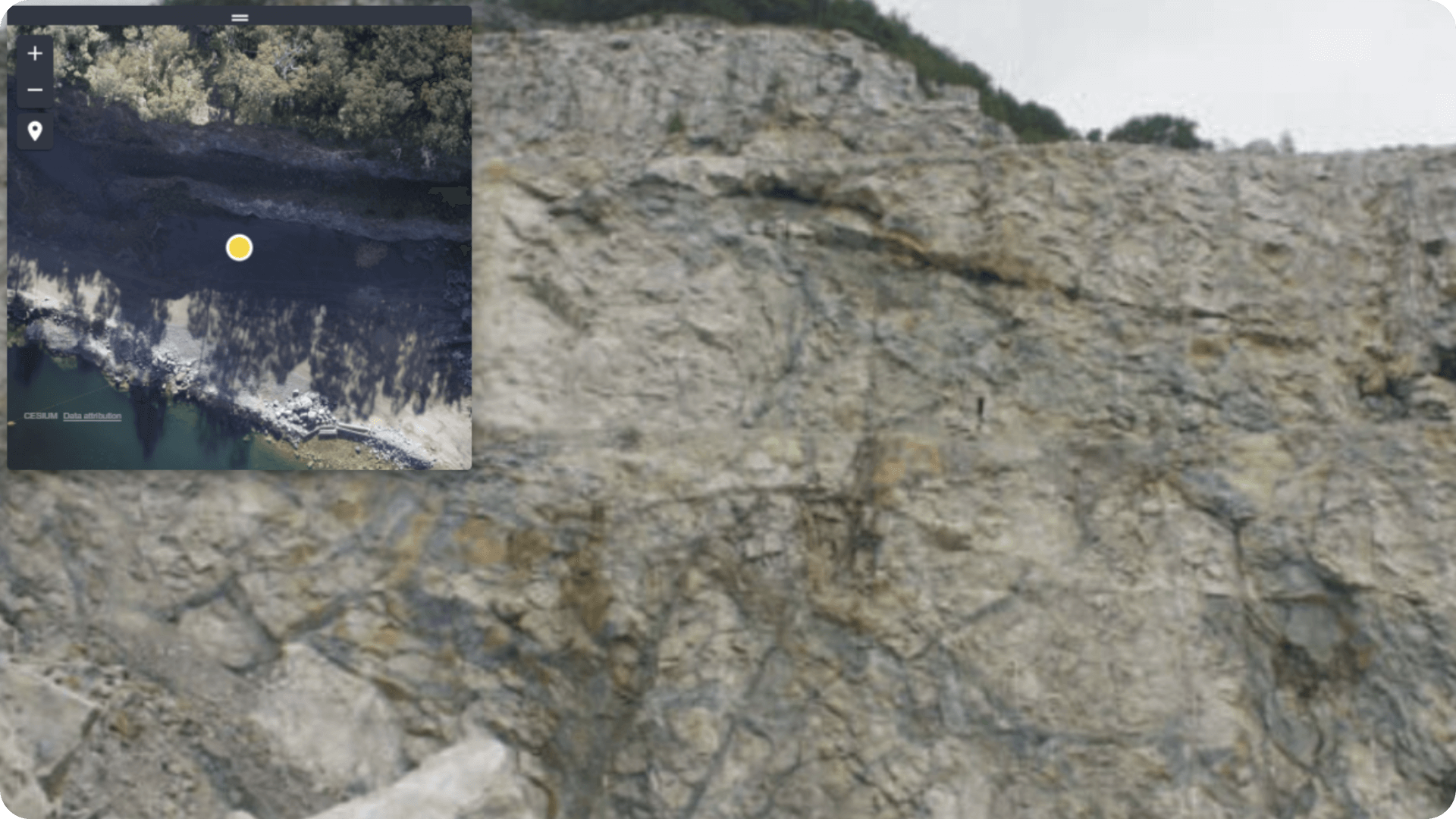 highlight work areas, draw truck routes, and mark dump locations