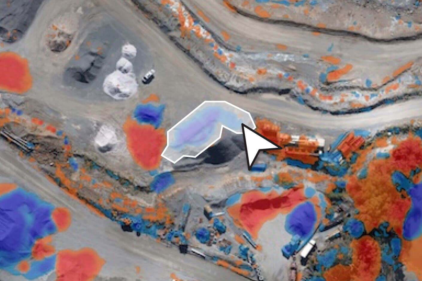 Heatmap visualized in Propeller for cut/fill analysis