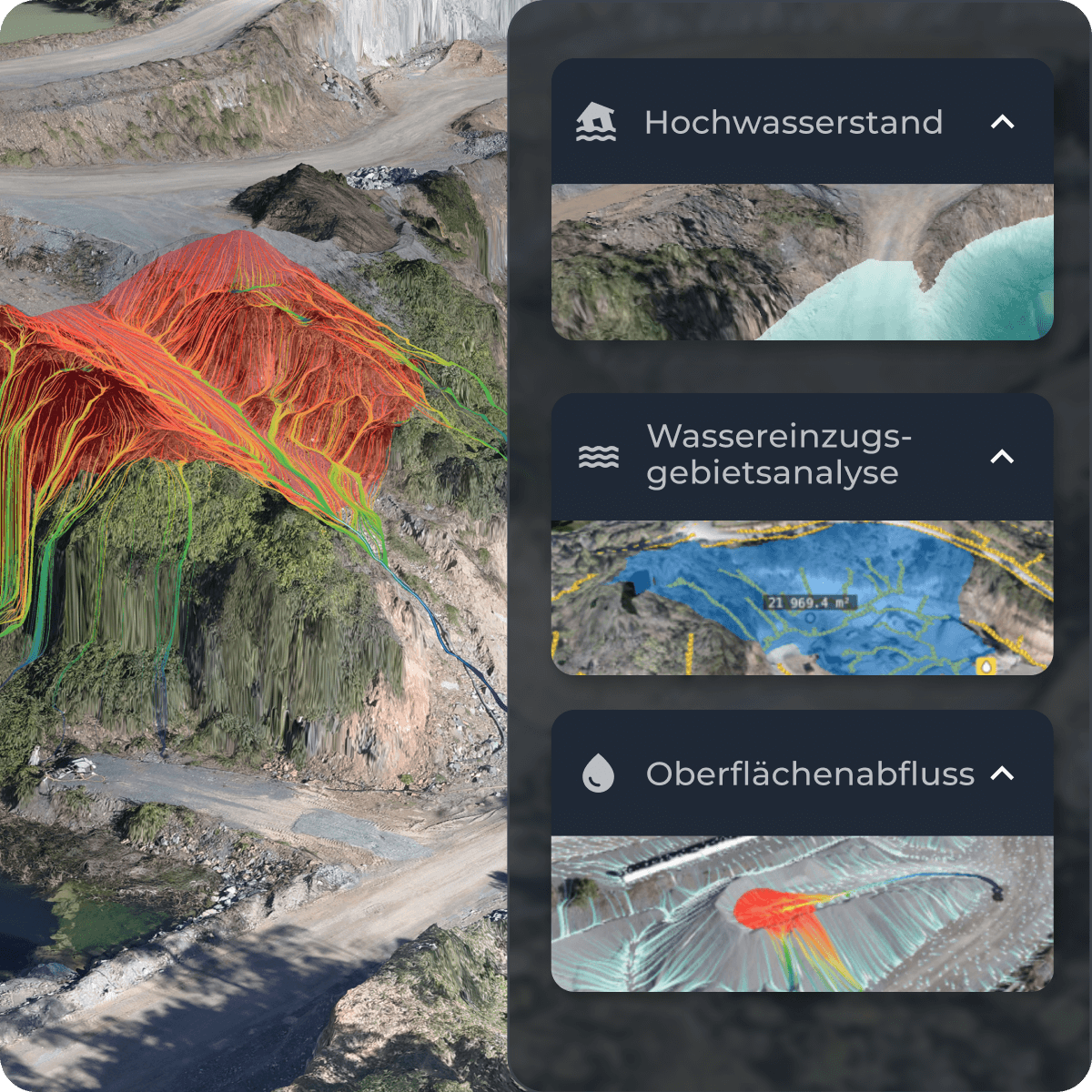 Mockup Propeller's Hydrologie-Tools