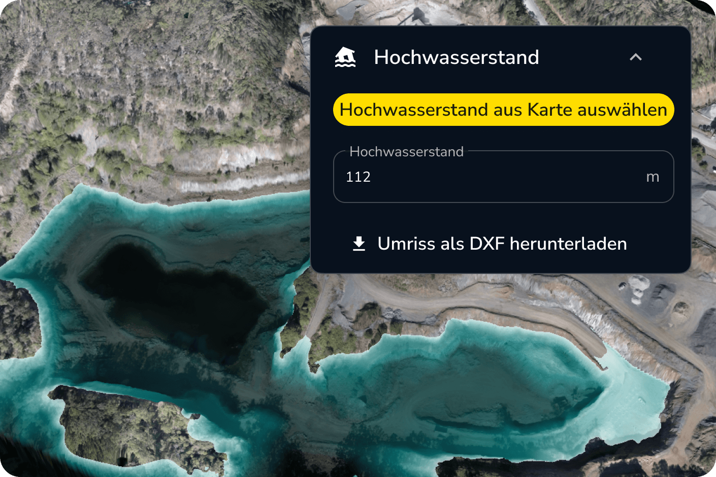 Mockup Oberflächenabfluss in Propeller