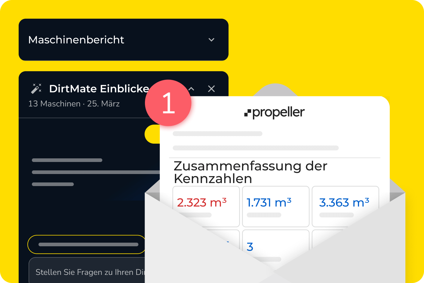 Mockup DirtMate Maschinenbericht