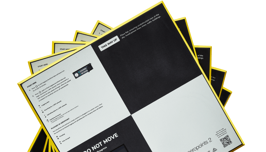 an image of 5 aeropoints stacked on top of each other