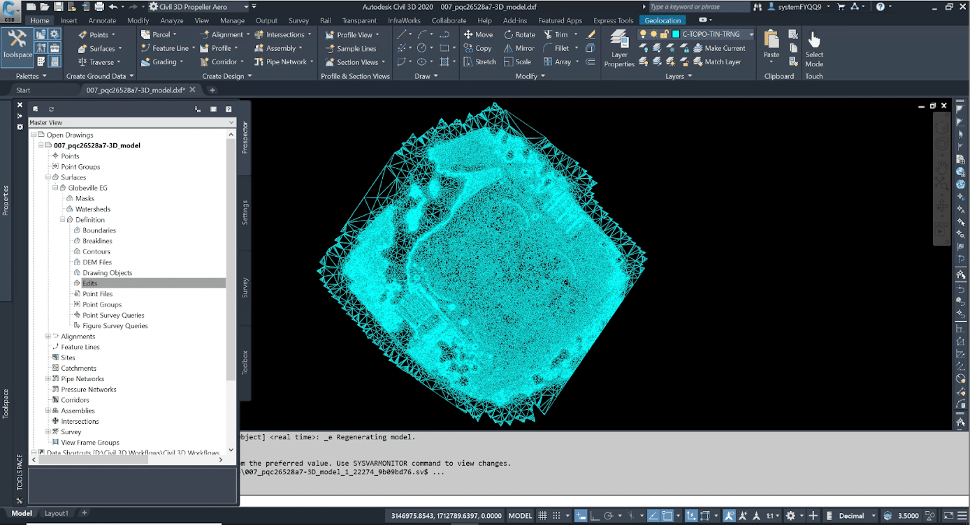Screenshot of a Propeller platform