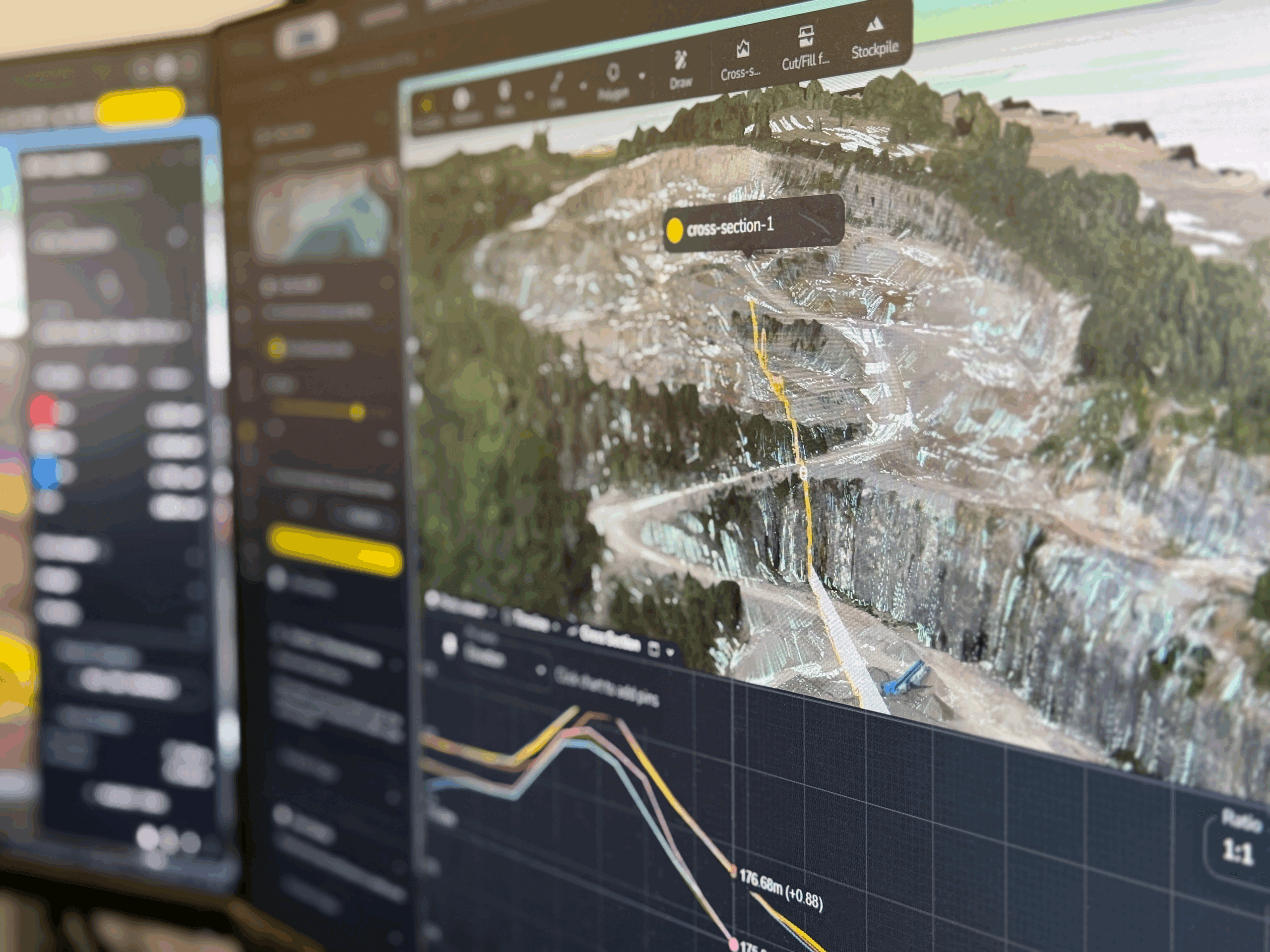Propeller screenshot of a cross section on a computer