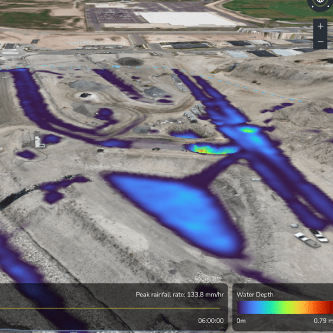 Propeller hydrology on Darcon site