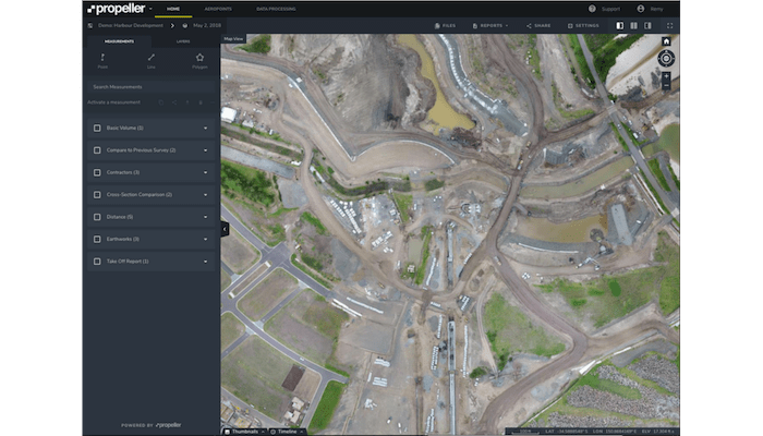 photogrammetry map from drone survey