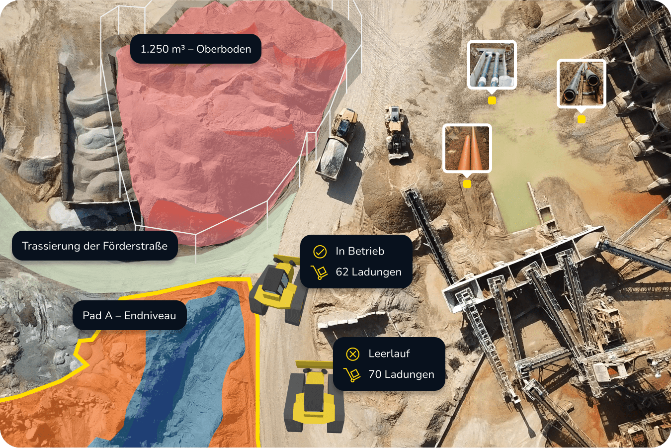 Machine trails and surface comparisons visualized in Propeller