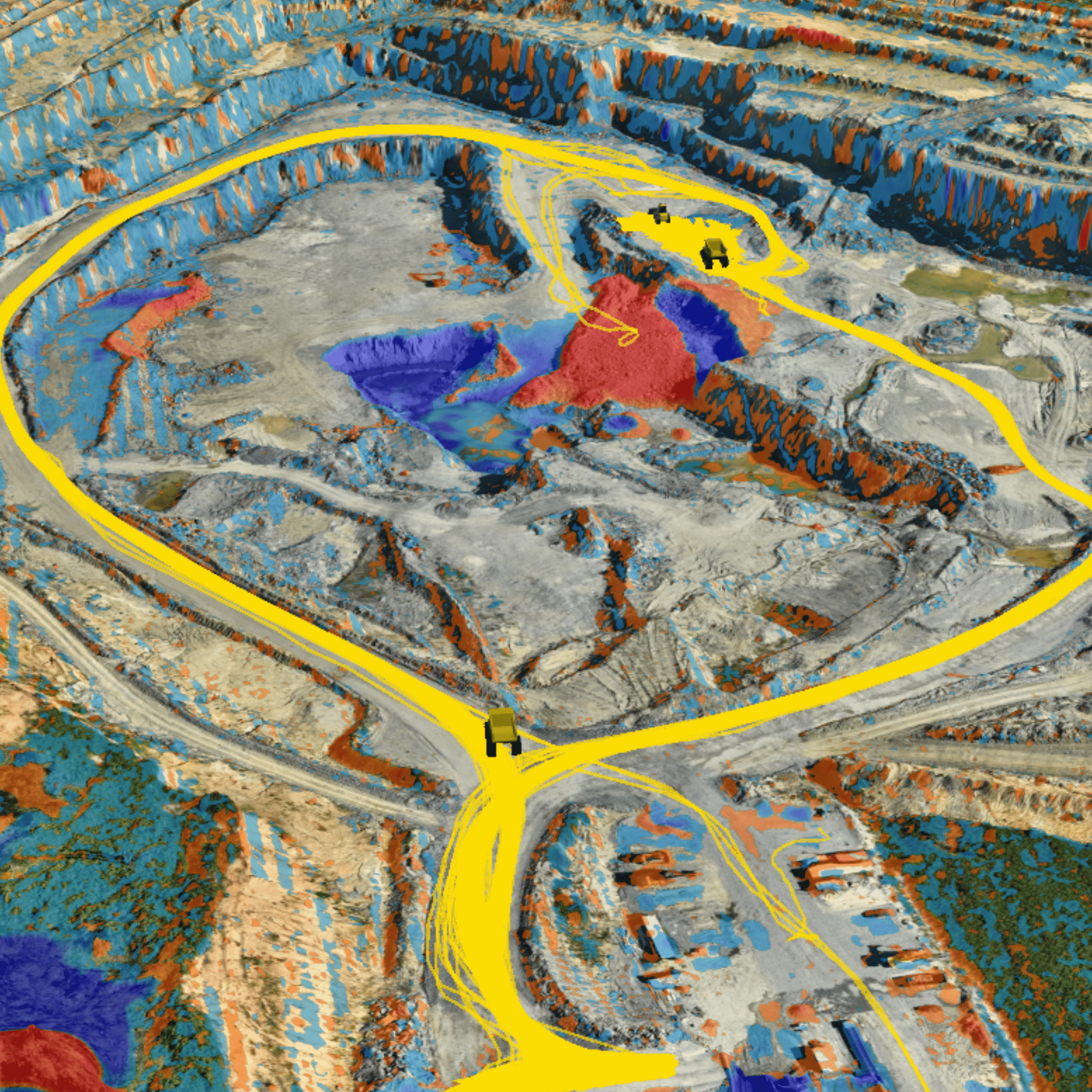 DirtMate machine trails visualized in Propeller