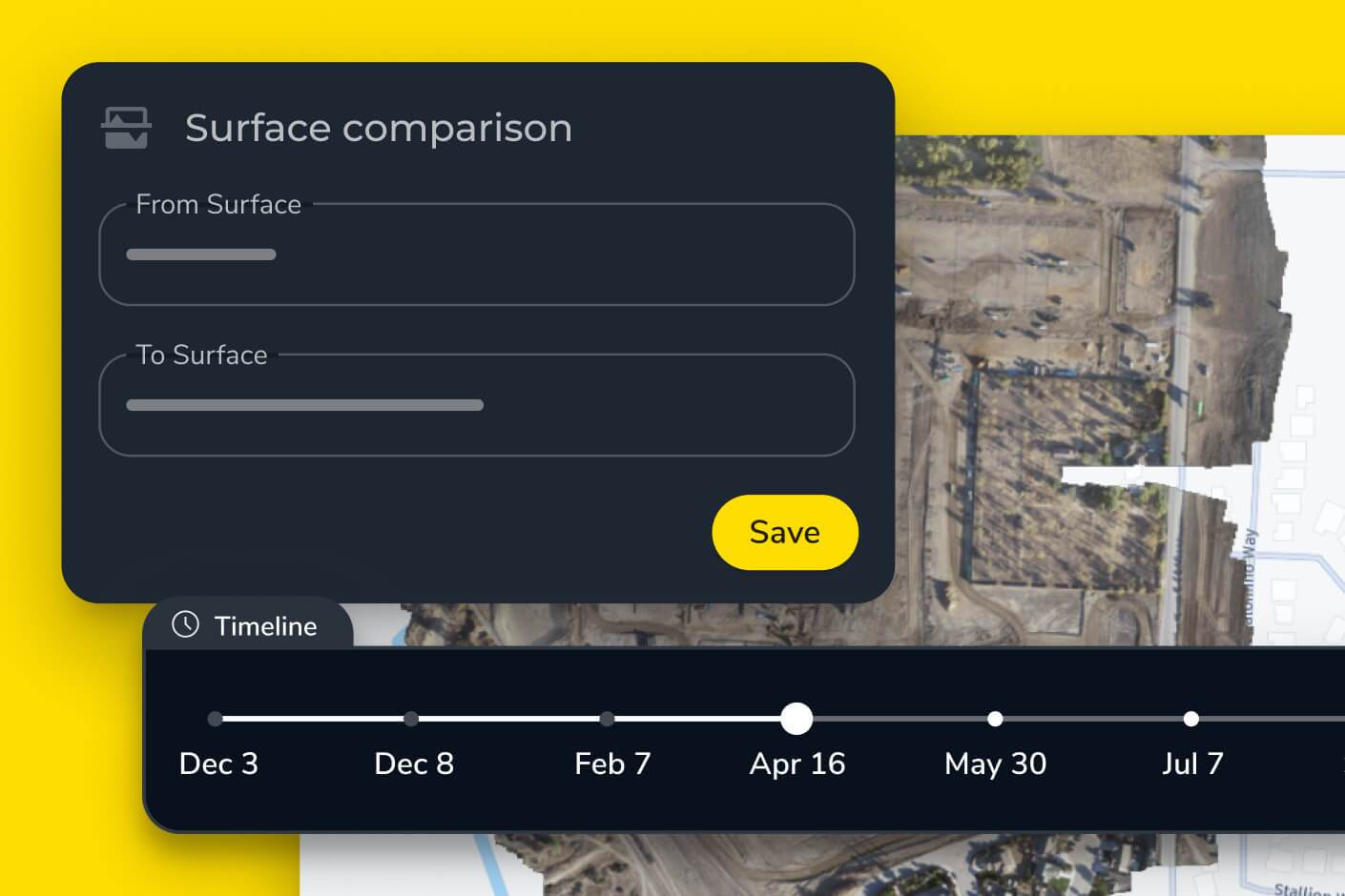 surface comparison timeline in Propeller