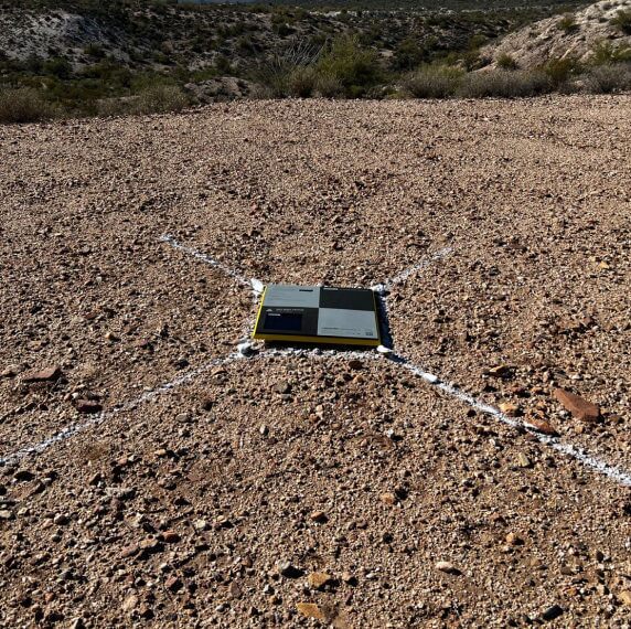 AeroPoint in the middle of a construction site