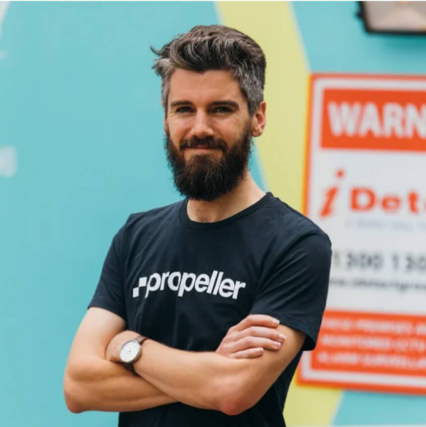 Propeller Aero co-founder and Board of Directors member Francis Vierboom.