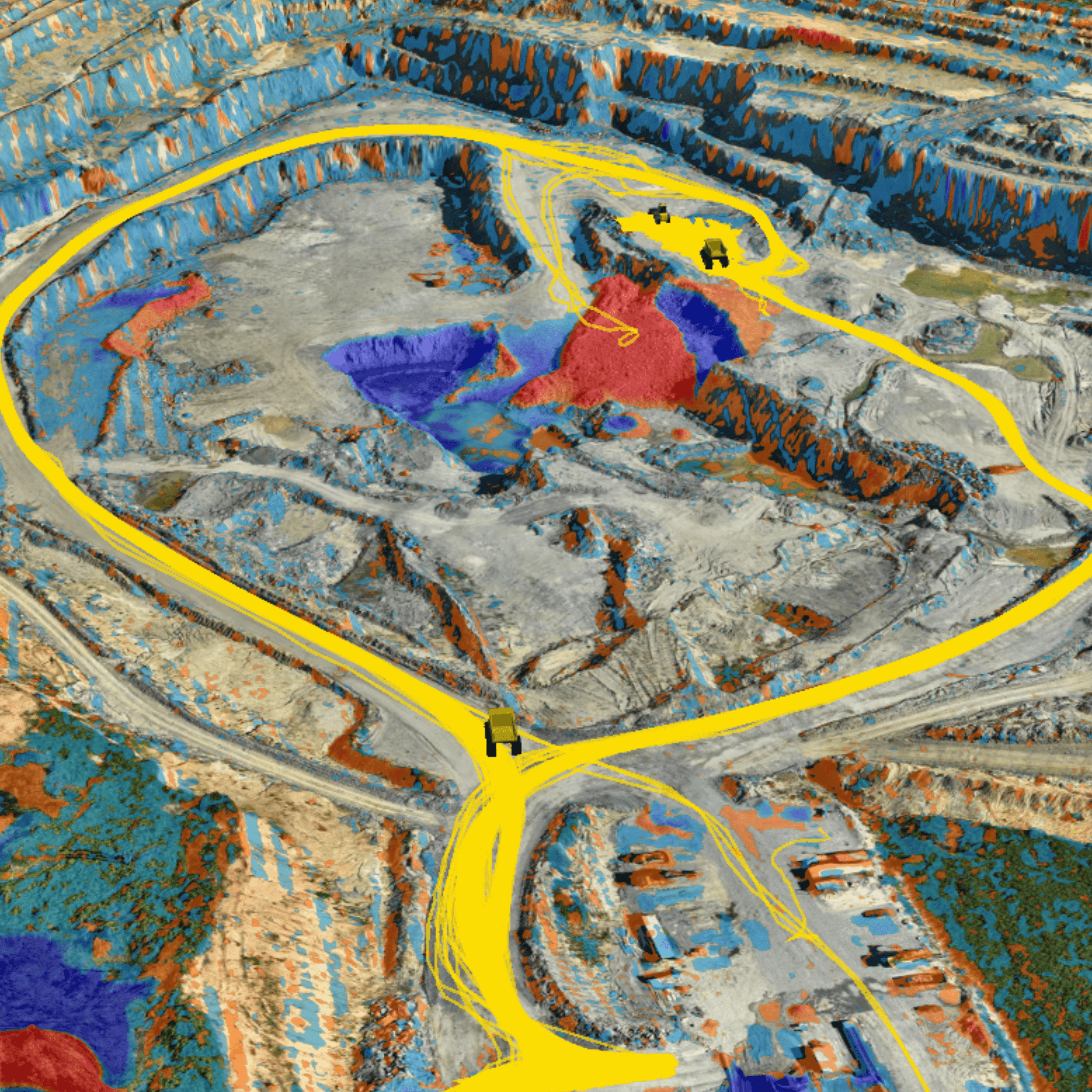 DirtMate machine trails visualized in Propeller