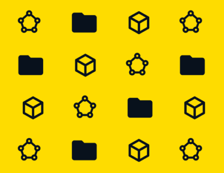 data-management-icons-on-yellow-background