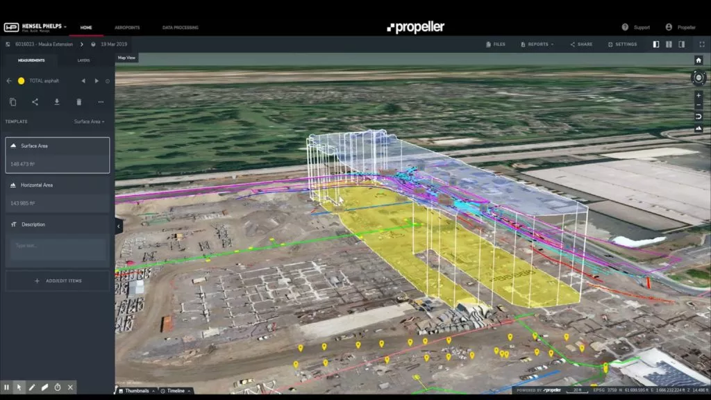 Hensel-Phelps-Honolulu-Airport shown on the Propeller platform