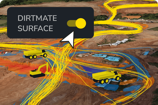 surface cut heatmaps and real time machine trails