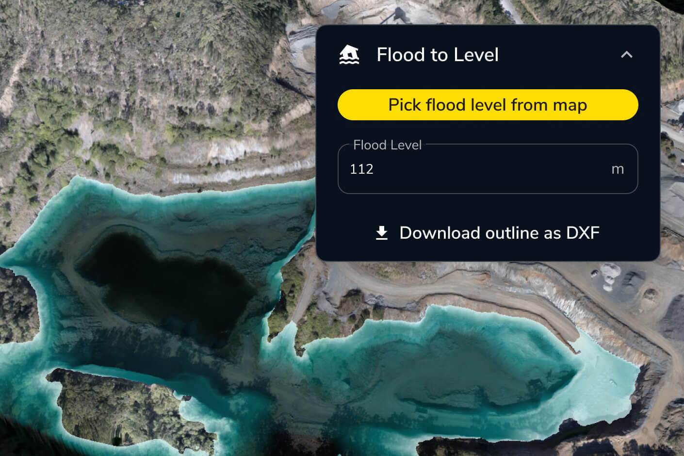 flood risk pattern analysis for assessment on a worksite