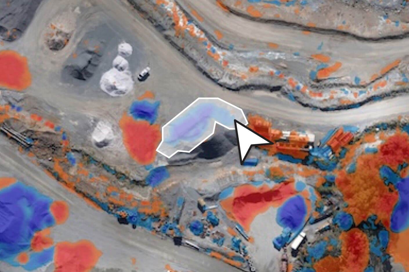 Heatmap visualized in Propeller for cut/fill analysis