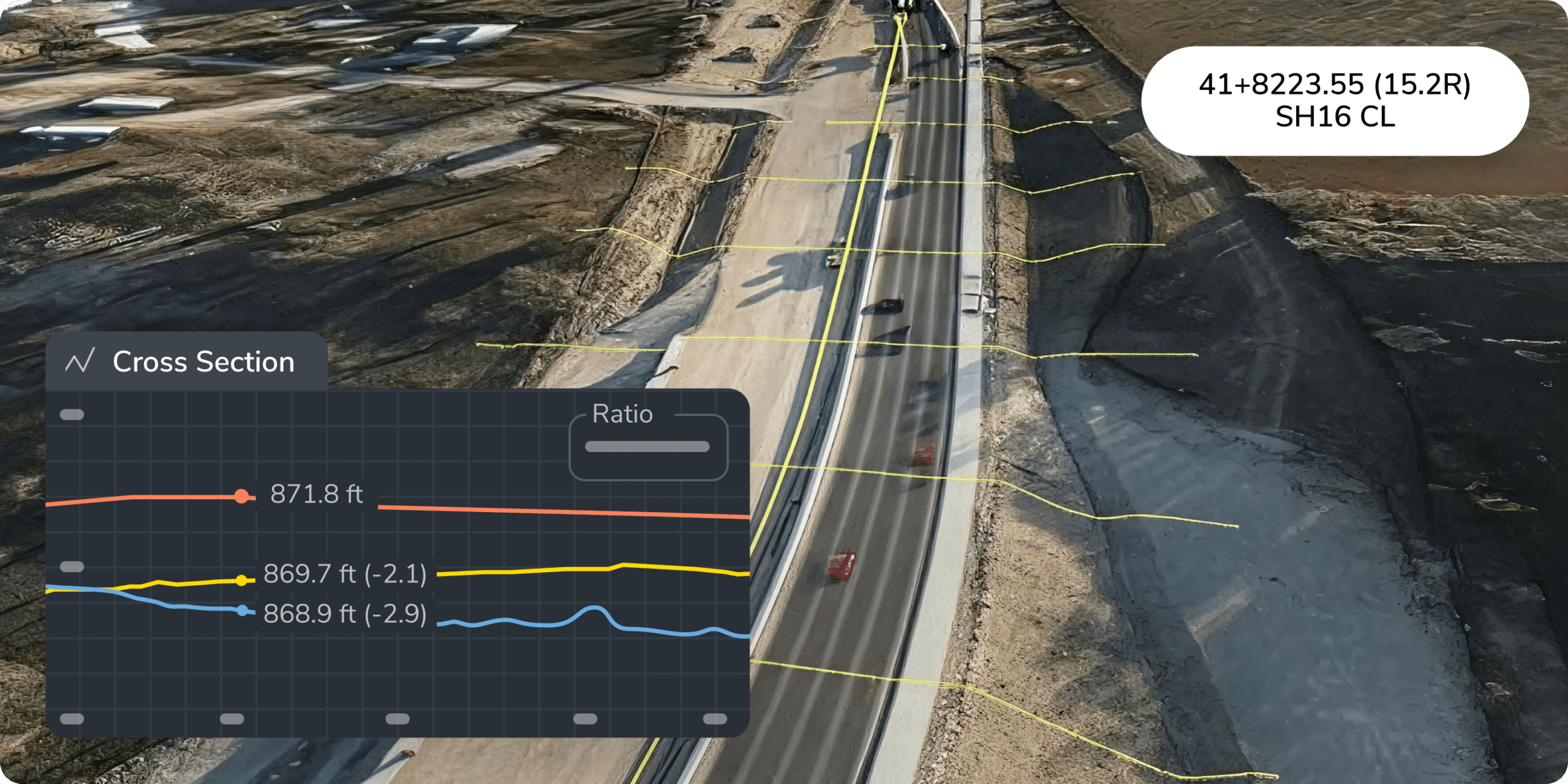 TRANSPORTATION HIGHWAY ALIGNMENT CROSS SECTION