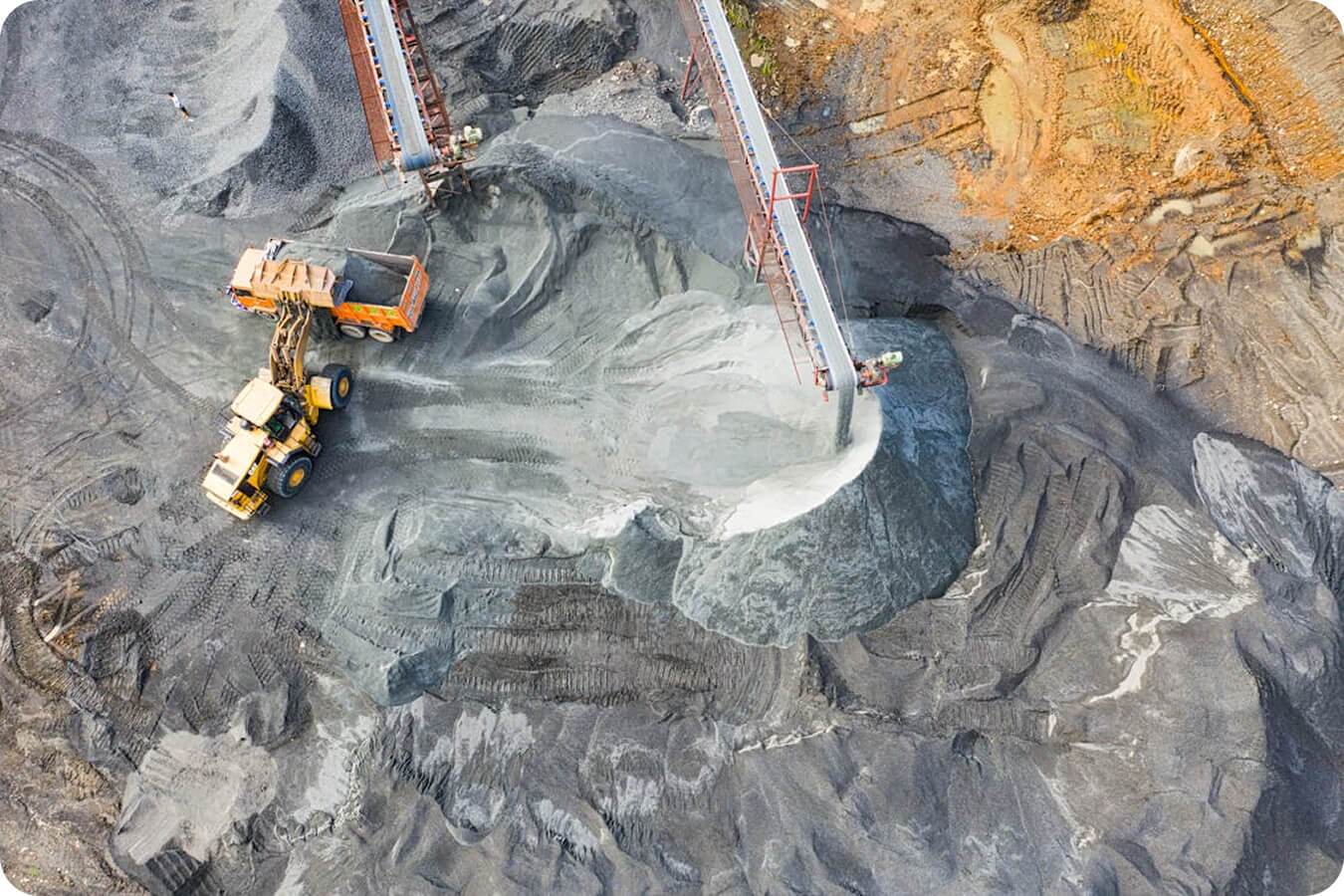 machinery working on a mine site