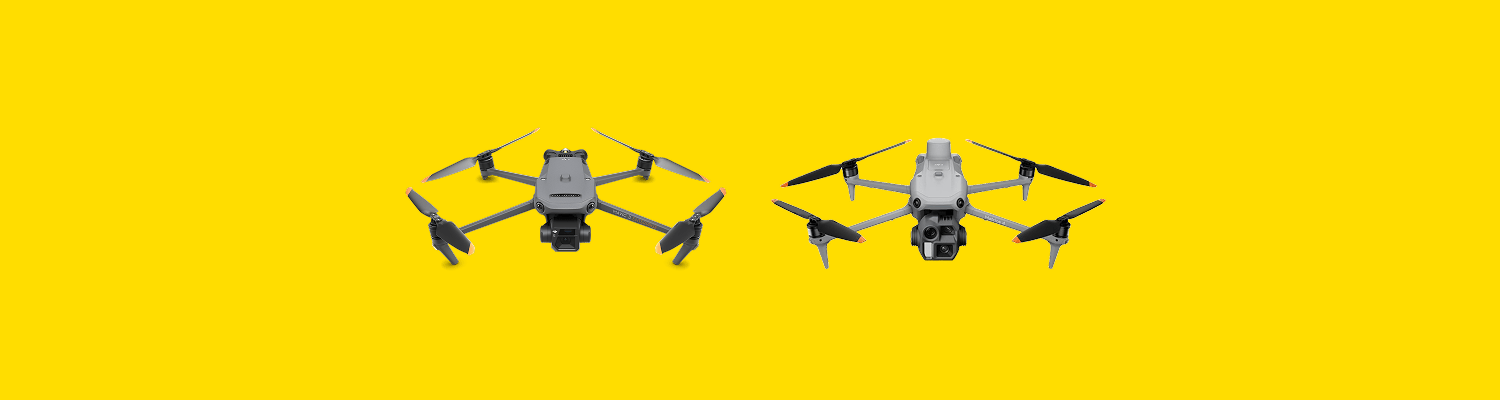 DJI M3E and M4E next to each other