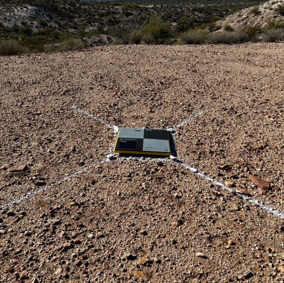 AeroPoint in the middle of a construction site