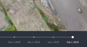 timeline image of a propeller worksite evolving over time