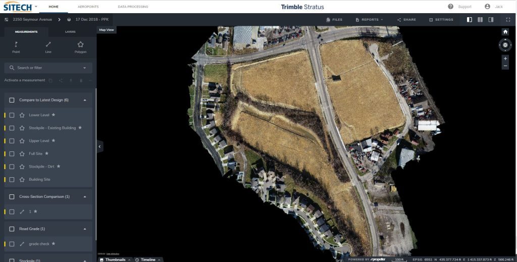 Orthophoto of Sunesis Cincinnati Gardens improvement project