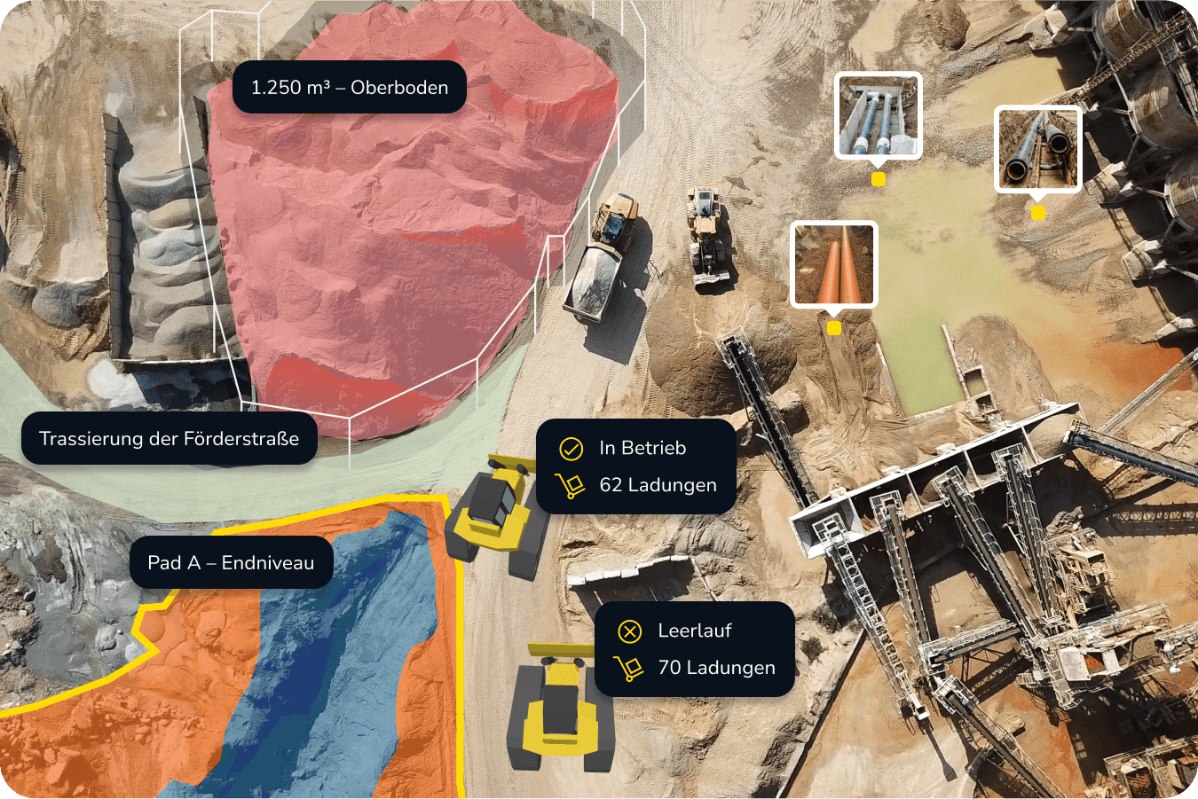 Machine trails and surface comparisons visualized in Propeller