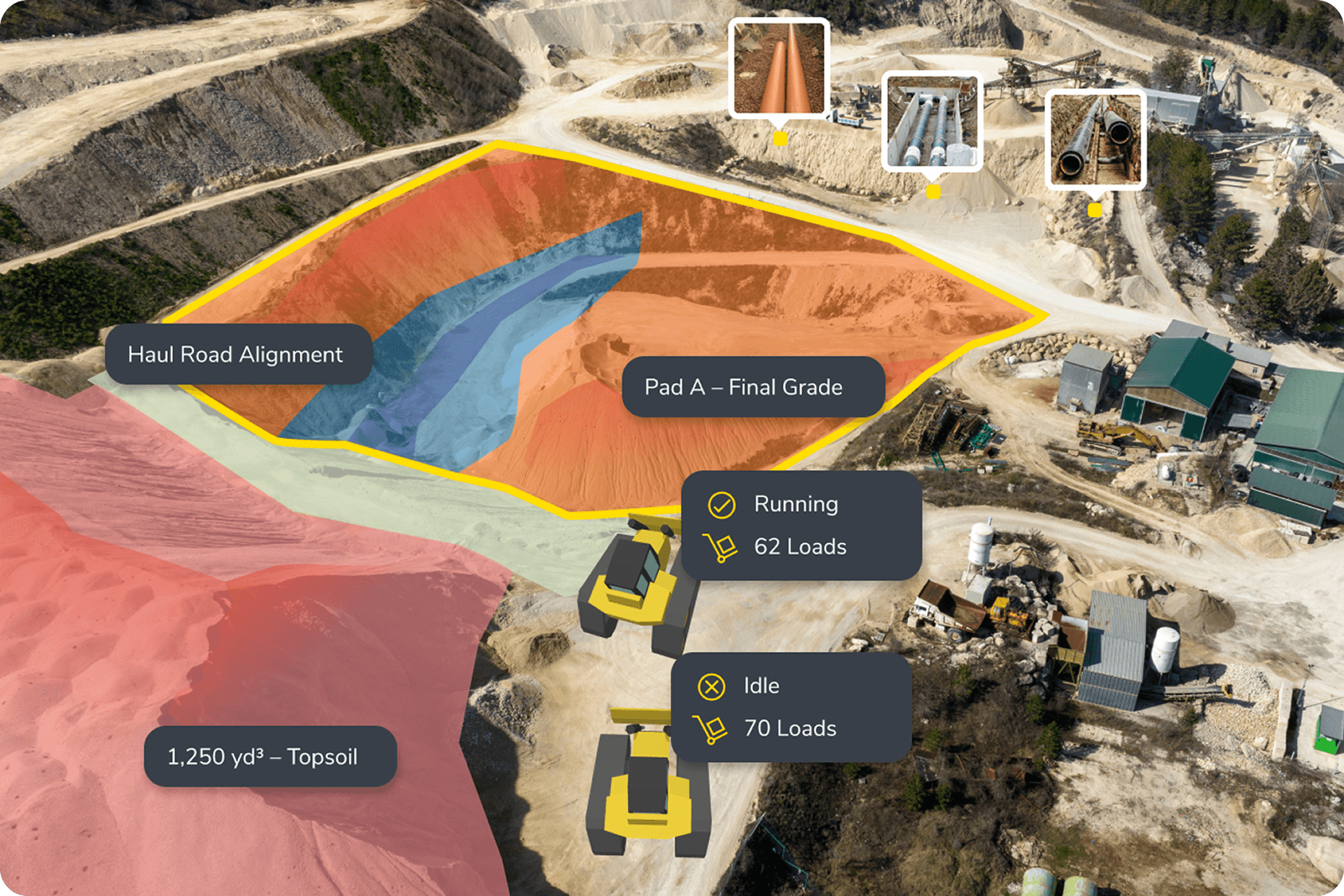 Machine trails and surface comparisons visualized in Propeller