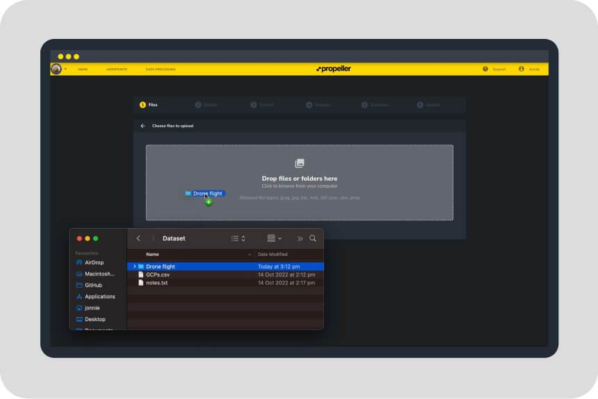 propeller upload process