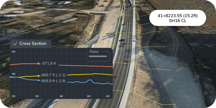 cross section of a highway