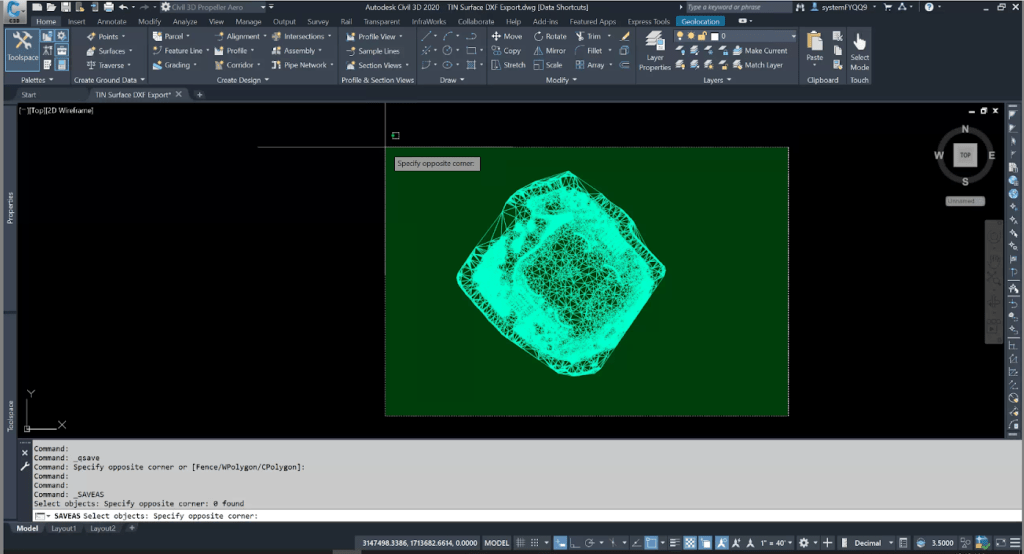 model in Civil 3D