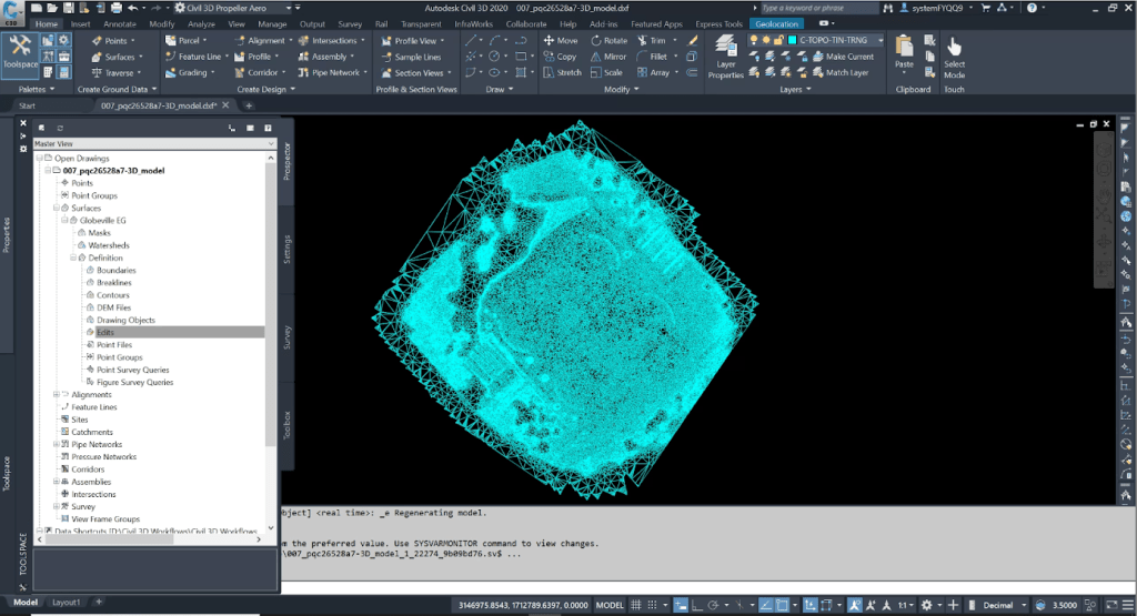 Civil 3D screenshot